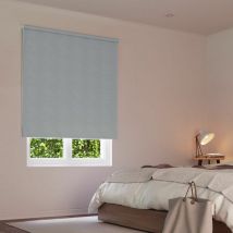 Store enrouleur occultant tissu double face - Bleu - L154 x H190cm