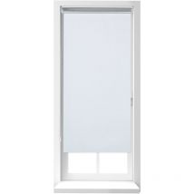 Store enrouleur sans perçage, à clipser, chaînette latérale, 70x220 cm, largeur du tissu 66 cm, blanc - Relaxdays