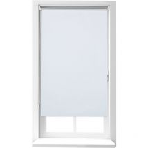 Store enrouleur sans perçage, à clipser, chaînette latérale, 90x220 cm, largeur du tissu 86 cm, blanc - Relaxdays