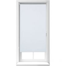 Store enrouleur sans perçage, avec chaînette, à clipser, 60x160 cm, largeur du tissu 56 cm, opaque, blanc - Relaxdays
