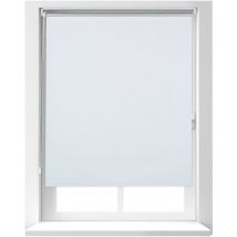 Store enrouleur sans perçage, avec chaînette, à clipser, 100x160 cm, largeur du tissu 95 cm, opaque, blanc - Relaxdays