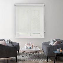Store enrouleur tamisant screen mini sans percer - Blanc - L41 x H160cm