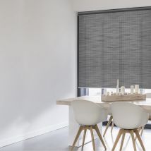 Madecostore - Store enrouleur voile texturé lurex - gamme Must - Blanc - L124 x H250cm
