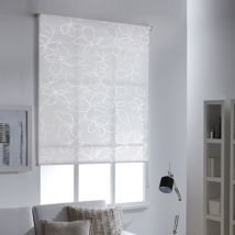 Store enrouleur voile santorini blanc - Blanc - L49 x H190cm