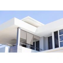 Ici Store - Store Extérieur Vertical 300x230 cm Dickson Gris orc 6088 - Armature anthracite