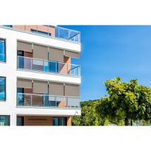 Ici Store - Store Extérieur Vertical 260x230 cm Dickson Taupe orc 7559 - Armature anthracite