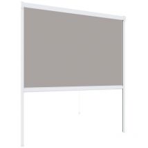 Facilitys - Store moustiquaire enroulable 130x160 cm - aluminium - Blanc