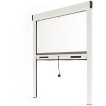Avosdim - Insektenschutzrollo für Fenster b 800 mm x h 1300 mm - Aluminium - weiß - zuschneidbar
