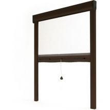 Avosdim - Store Moustiquaire Recoupable Alu luxe - L150 x H160 cm - Marron 8014