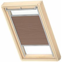 Store plissé occultant et isolant (fhc) original, cadre argenté, C02, Marron Clair - Velux