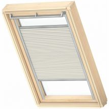 Store plissé occultant et isolant (fhc) original, cadre argenté, MK08, Gris Clair - Velux