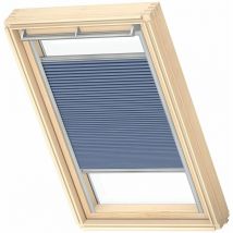 Store plissé occultant et isolant (fhc) original, cadre argenté, S06, Bleu - Velux