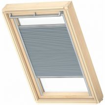 VELUX store plissé occultant et isolant (FHC) original, cadre argenté, C02, Gris