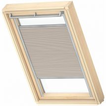 Store plissé occultant et isolant (fhc) original, cadre argenté, U04, Sable Foncé - Velux