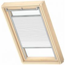 Store plissé occultant et isolant (fhc) original, cadre argenté, M04, Blanc - Velux