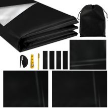 Einfeben - Store Occultant Sans Perçage Rideau Occultant Avec Auto-Adhésives Matériau Blackout Coupé Sur Mesure Store Occult,300X145cm
