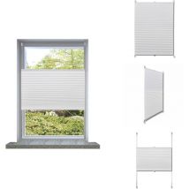Store plissé 110x100 cm Blanc - Stores Vénitiens - Rideaux Intérieurs - Decoration Intérieur - Protection Solaire - Store Pliable