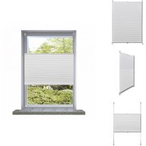 Vidaxl - Store plissé 70x125 cm Blanc - Store - Stores - Auvent - Auvents