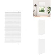 Store plissé blanc 105x200cm largeur du tissu 104,4cm polyester - Store Plissé - Stores Plissés - Store Plissé De Fenêtre - Plisse Aveugle