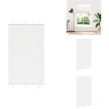 Store plissé blanc 115x200cm largeur du tissu 114,4cm polyester - Store Plissé - Stores Plissés - Store Plissé De Fenêtre - Plisse Aveugle