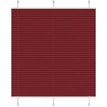Store plissé rouge bordeaux 115x100 cm largeur du tissu 114,4cm Vidaxl