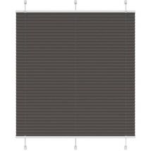 Store plissé noir 115x100 cm largeur du tissu 114,4cm polyester