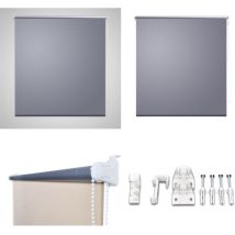 Store roulant 140 x 230 cm Gris - Store Occultant - Rideau Obscurcissant - Store Gris - Store Intérieur - Décoration Intérieure - Home & Living