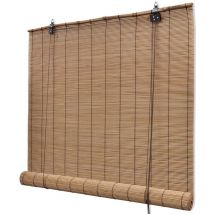 Store roulant Bambou Marron 140x160 cm