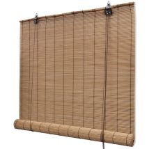 Store roulant Bambou Marron 140x160 cm CFW98614