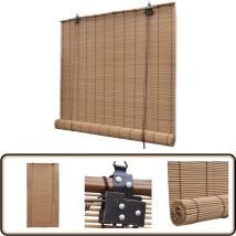 Store roulant Bambou Marron 150x220 cm - Stores Vénitiens - Stores En Bois - Décoration Intérieure - Rideaux Occultants - Intimité