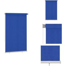 Vidaxl - Store roulant d'extérieur 140x230 cm Bleu pehd - Stores Exterieurs - Rideaux Solaires - Protection Solaire - Store Bleu - Store pvc