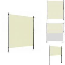 Store roulant d'extérieur 200 x 270 cm Crème - Store Extérieur - Stores Verticaux - Intimité Jardin - Ombre Terrasse - Store Manuel