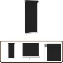 Store roulant d'extérieur 60x140 cm Noir - Stores Exterieurs - Store Roulant - Intimité Balcon - Protection Solaire - Décoration Extérieure