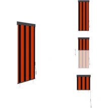 Store roulant d'extérieur 60x250 cm Orange et marron - Stores Exterieurs - Volets Roulants - Protection Solaire - Parasol - Ombre