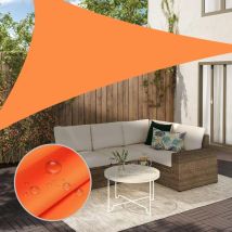 Sjlerst - Store triangulaire 3x3m orange 3 mousquetons UV/pluie