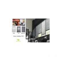 Store vénitien Vinyle, Pose Facile avec ou sans perçage, modèle et Coloris au Choix - Anthracite 936 - 130 cm - 40 cm. - Anthracite 936