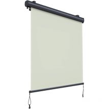 Canopée Store vertical enrouleur extérieur Paravent Pare-Soleil Brise-Vue jardin et balcon 1.6X2.5m Beige