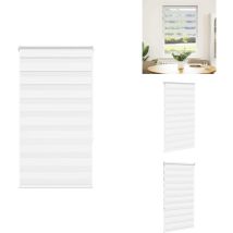 Store zèbre blanc 75x150 cm largeur du tissu 70,9 cm polyester - Store Zébré - Stores Zébrés - Store à Enrouleur Zébré - Double Store à Enrouleur