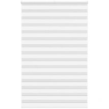 Store zèbre blanc 150x200 cm largeur du tissu 145,9cm polyester Vidaxl