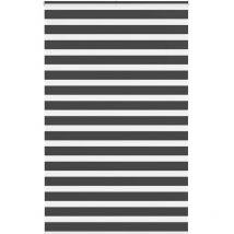 Store zèbre noir 150x200 cm largeur du tissu 145,9 cm polyester Vidaxl