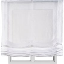 Store Enrouleur, store sans tringles pour fenêtre Blanco , 120x175 cm