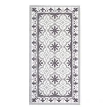 Tapis en vinyle VinylFloor, Tapis imprimé et antidérapant en pvc, les gris, 140 x 200cm
