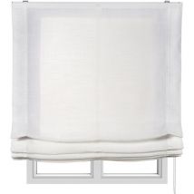 Store Pliant sans Tringles, Store Translucide pour Fenêtres et Portes Blanco , 105 x 250cm