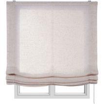 Stores Deco - Store Pliant sans Tringles, Store Translucide pour Fenêtres et Portes Beige , 150 x 250cm
