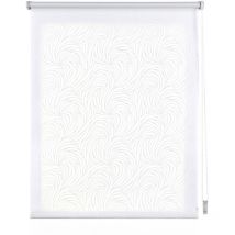 Store enrouleur imprimé, store imprimé translucide, Vagues Blanches, 90 x 180cm