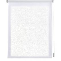 Store enrouleur imprimé, store imprimé translucide, Cachemire Blanc, 120 x 180cm