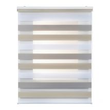 Store Jour/Nuit, store enrouleur en tissu double, Tricolore, 60 x 180cm