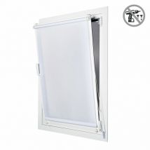 Store Tamisant EasyFix, installation sans perchage, Blanc, 45 x 180cm