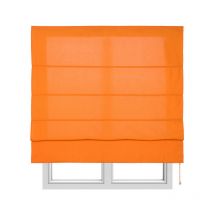 Store Bateau avec baleines, store textile tamisant, Orange, 90 x 175cm