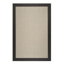 Tapis en vinyle Deblon, Tapis en pvc antidérapant et résister, pour intérieur et extérieur, Sable Noir, 60 x 200cm